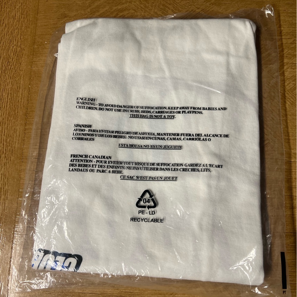 Anti Social Social Club Blocked Blue Plaid White Tee - Picture 4 of 4